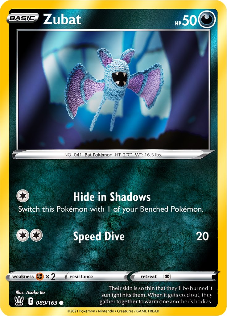 Reverse Holo (089/163) Zubat - Battle Styles