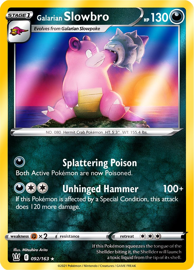 Reverse Holo (092/163) Galarian Slowbro - Battle Styles