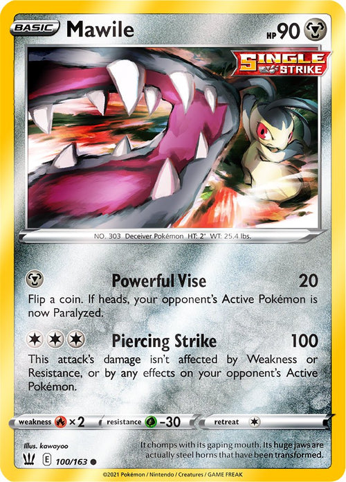 Reverse Holo (100/163) Mawile - Battle Styles