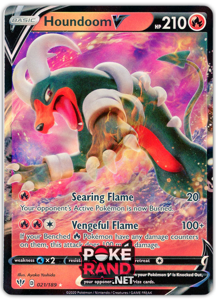 Houndoom V (021/189) - Darkness Ablaze - PokeRand