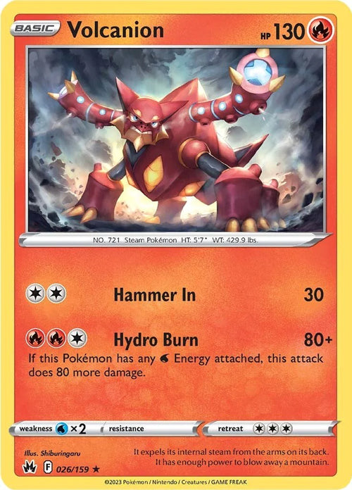 Volcanion - Holo - (026/159) - Crown Zenith - PokeRand