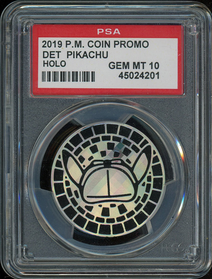 Detective Pikachu Holo Coin (PSA 10) - Promo - PokeRand