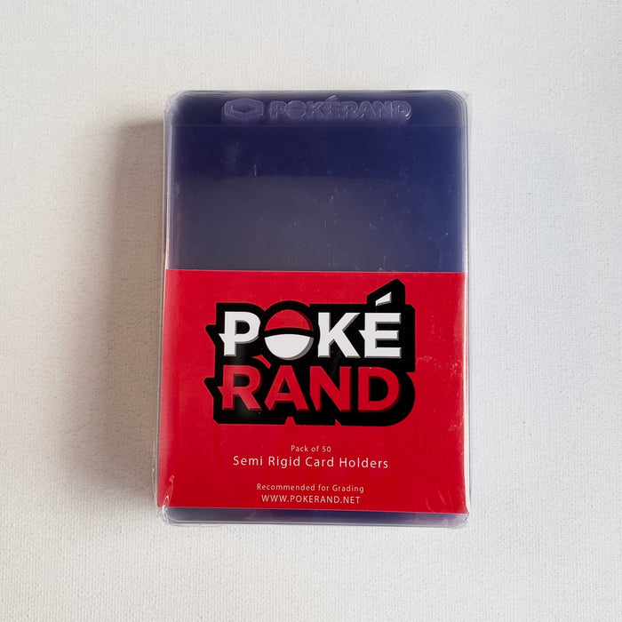 PokeRand Semi Rigid Card Holders - Pack of 200 (Plus 200 Soft Sleeves) - PokeRand