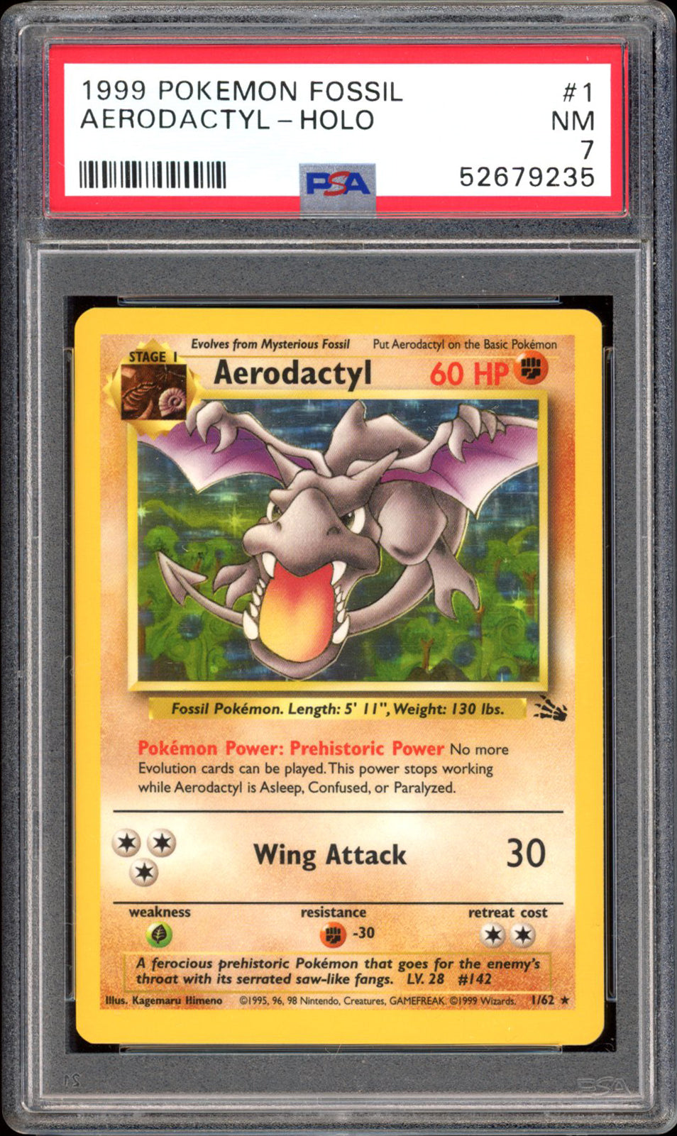 Aerodactyl - Holo (PSA 7) - Fossil #1 - PokeRand