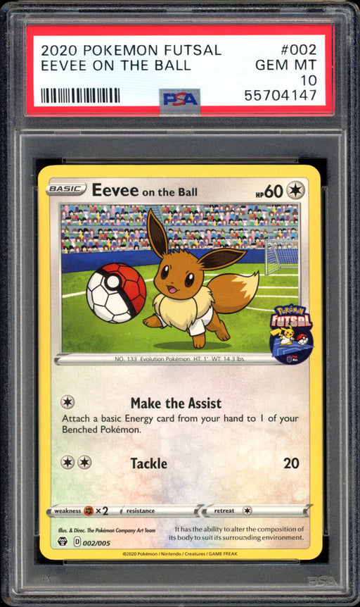 Eevee On The Ball - 002/005 - PSA 10 - PokeRand