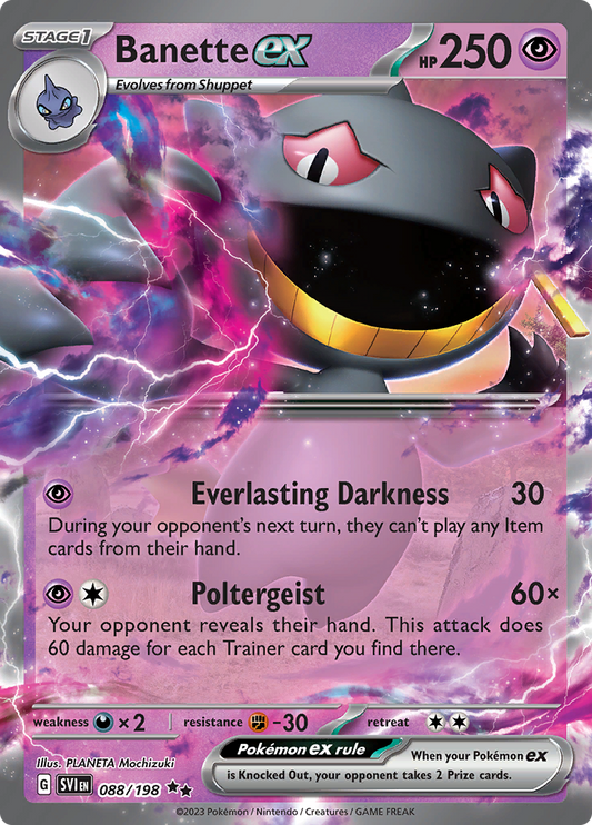 Banette ex (088/198) Holo Scarlet & Violet - PokeRand