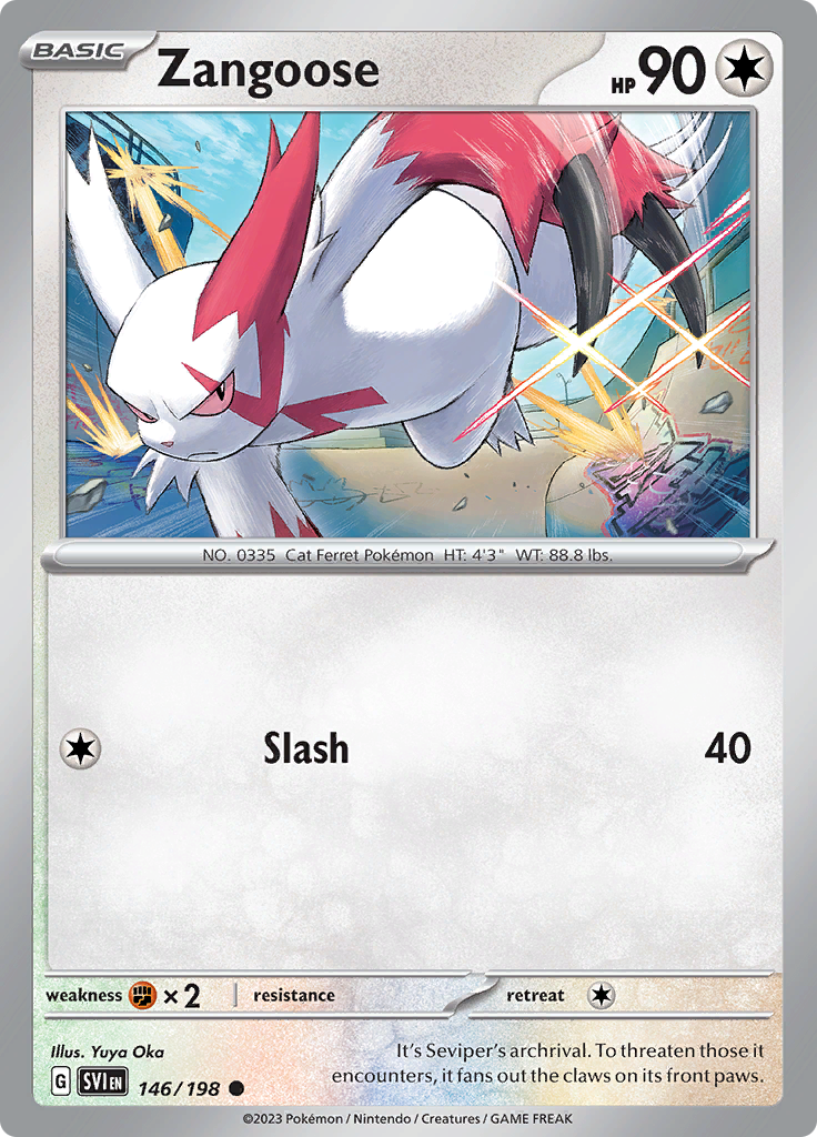 Zangoose (146/198) Common Scarlet & Violet - PokeRand