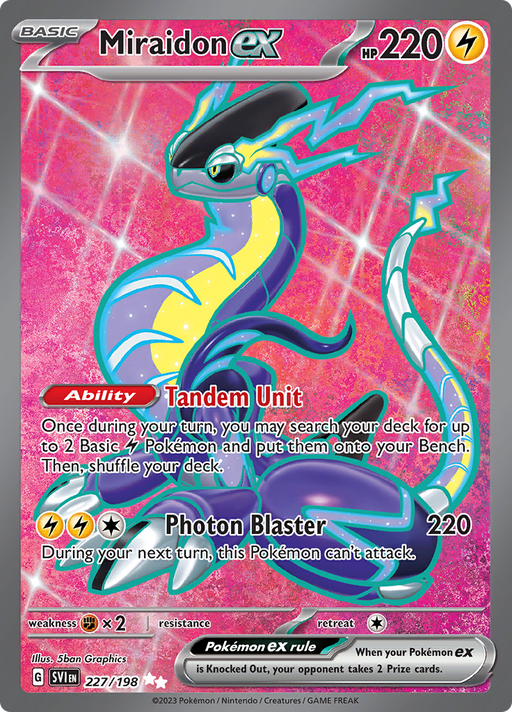 Miraidon 080/198 Pokemon Holo 2023 Scarlet And Violet