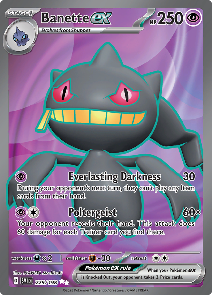 Banette ex (229/198) Full Art Scarlet & Violet - PokeRand