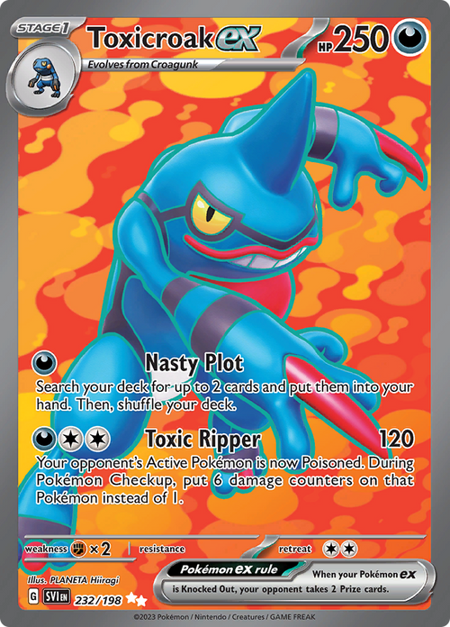 Toxicroak ex (232/198) Full Art Scarlet & Violet - PokeRand