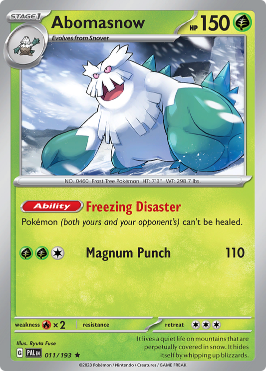 Abomasnow (011/193) Holo Paldea Evolved - PokeRand