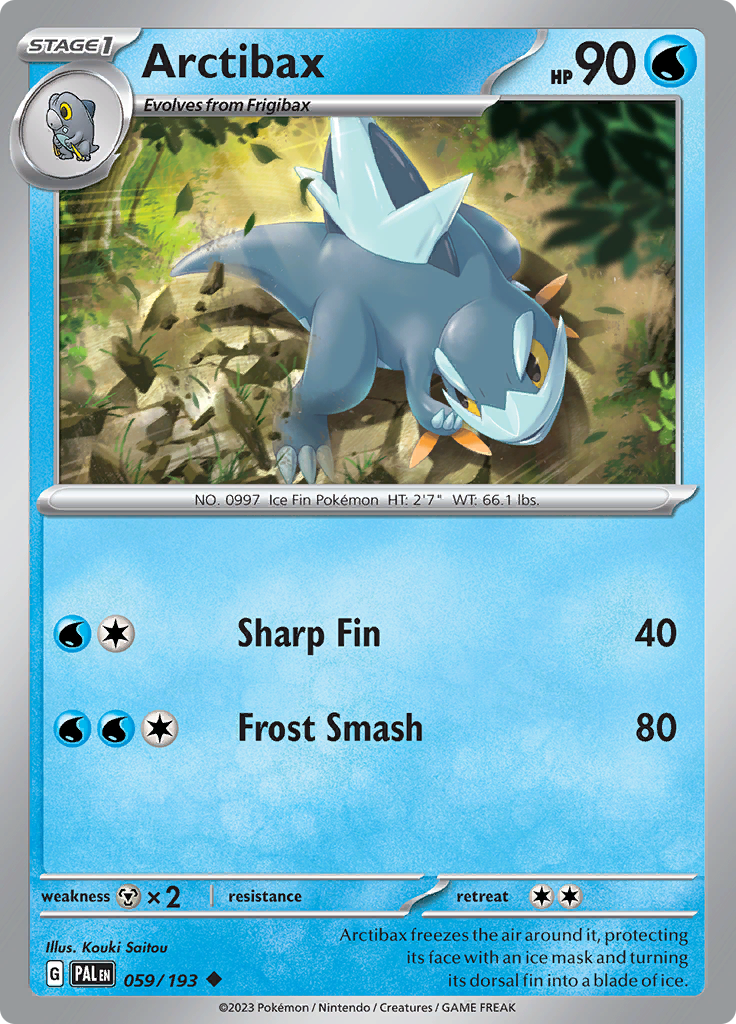 Arctibax (059/193) Uncommon Paldea Evolved - PokeRand