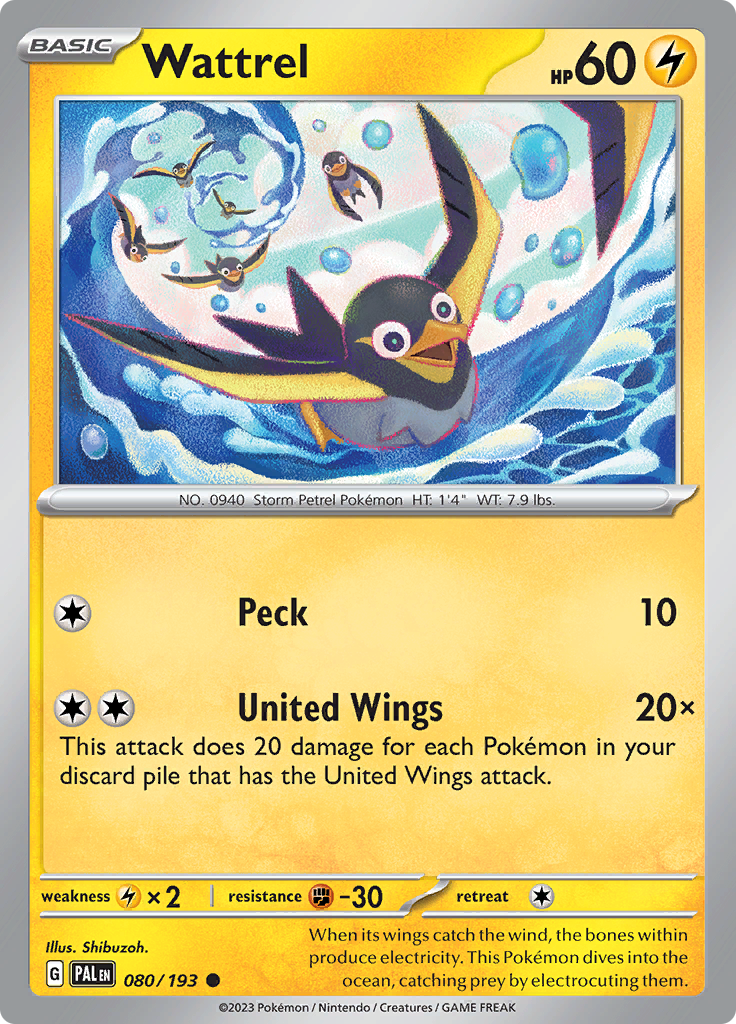 Wattrel (080/193) Common Paldea Evolved - PokeRand