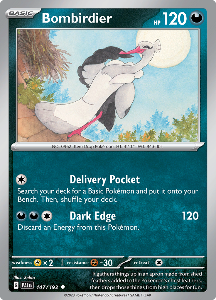 Bombirdier (147/193) Uncommon Paldea Evolved - PokeRand