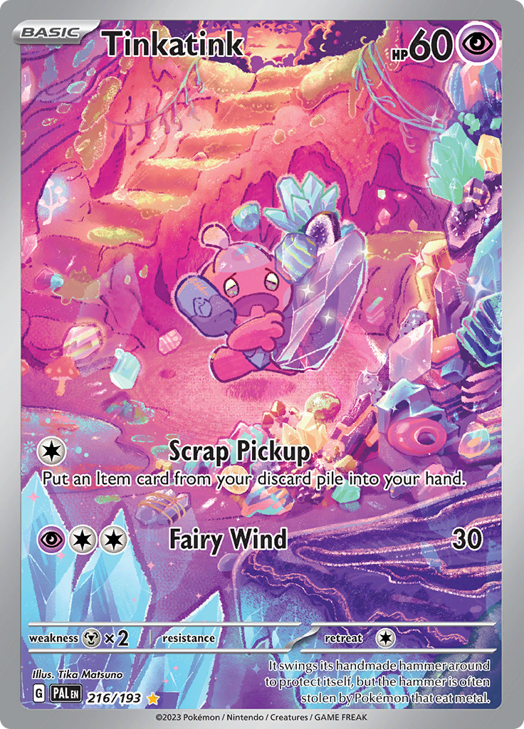 Tinkatink (216/193) Illustration Rare Paldea Evolved - PokeRand