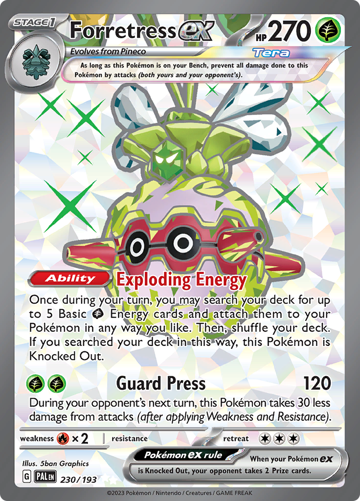 Forretress ex (230/193) Full Art Paldea Evolved - PokeRand