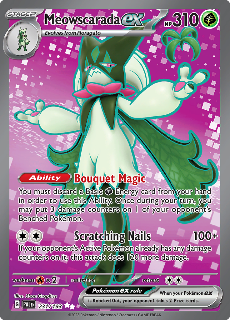 Meowscarada ex (231/193) Full Art Paldea Evolved - PokeRand