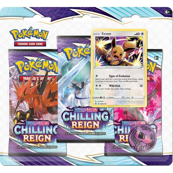 3 Pack Blister (Eevee) - Chilling Reign - (PokeRand Promise) - PokeRand