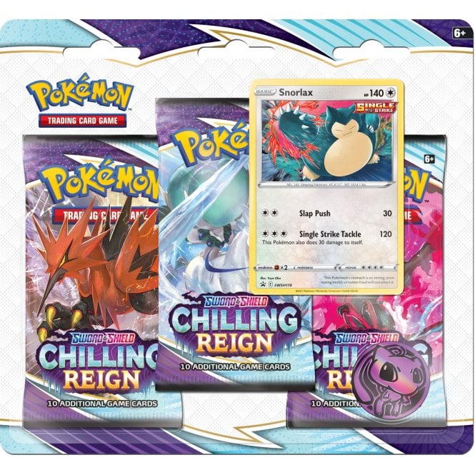 3 Pack Blister (Snorlax) - Chilling Reign - PokeRand