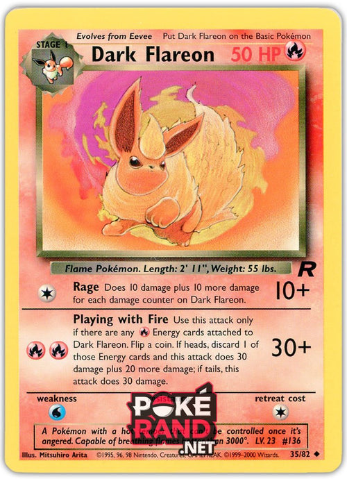 (35/82) Dark Flareon - Uncommon - Team Rocket - PokeRand