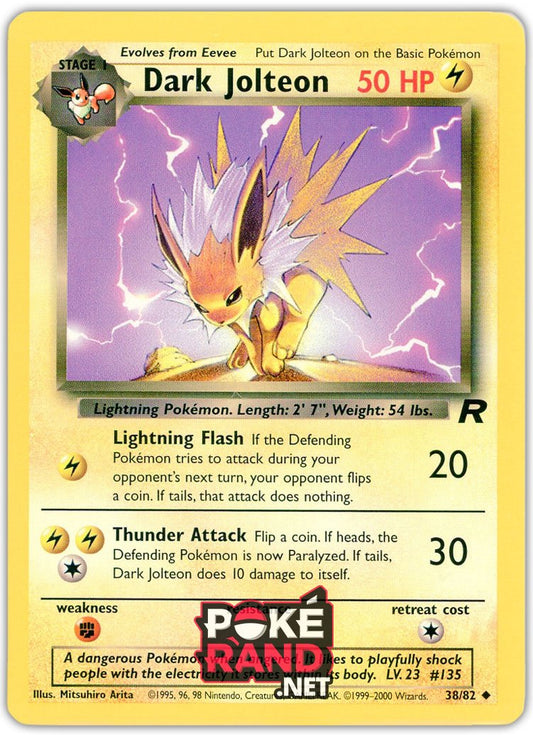 (38/82) Dark Jolteon - Uncommon - Team Rocket - PokeRand