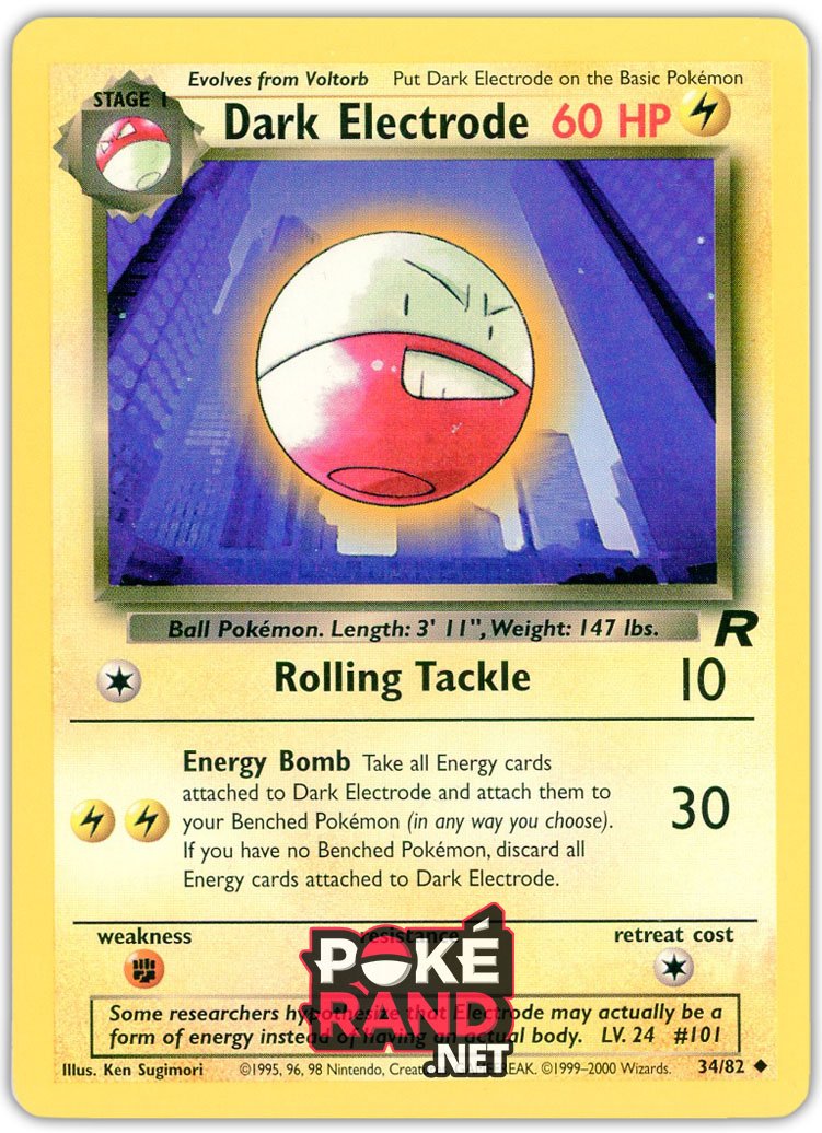 (34/82) Dark Electrode - Uncommon - Team Rocket - PokeRand