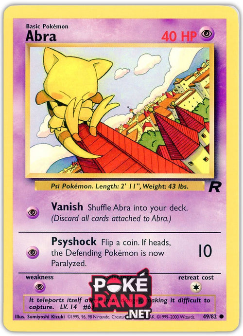 (49/82) Abra - Common - Team Rocket - PokeRand