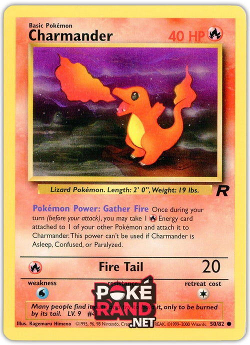 (50/82) Charmander - Common - Team Rocket - PokeRand