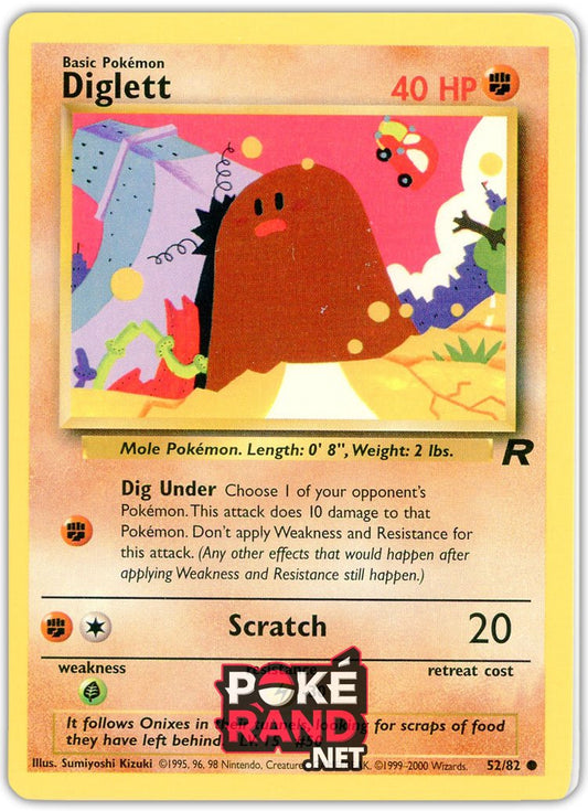 (52/82) Diglett - Common - Team Rocket - PokeRand