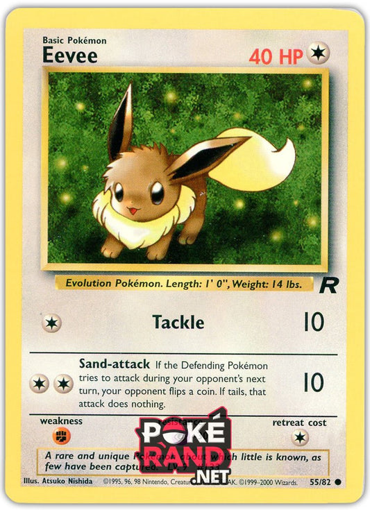 (55/82) Eevee - Common - Team Rocket - PokeRand