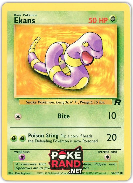 (56/82) Ekans - Common - Team Rocket - PokeRand