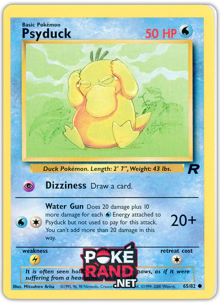 (65/82) Psyduck - Common - Team Rocket - PokeRand