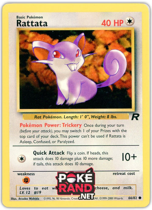 (66/82) Rattata - Common - Team Rocket - PokeRand