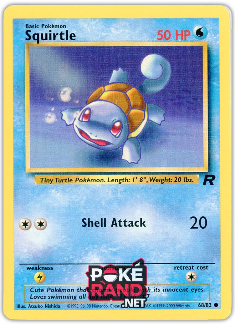 (68/82) Squirtle - Common - Team Rocket - PokeRand