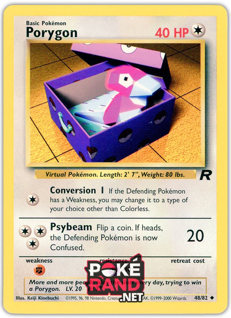 (48/82) Porygon - Uncommon - Team Rocket - PokeRand