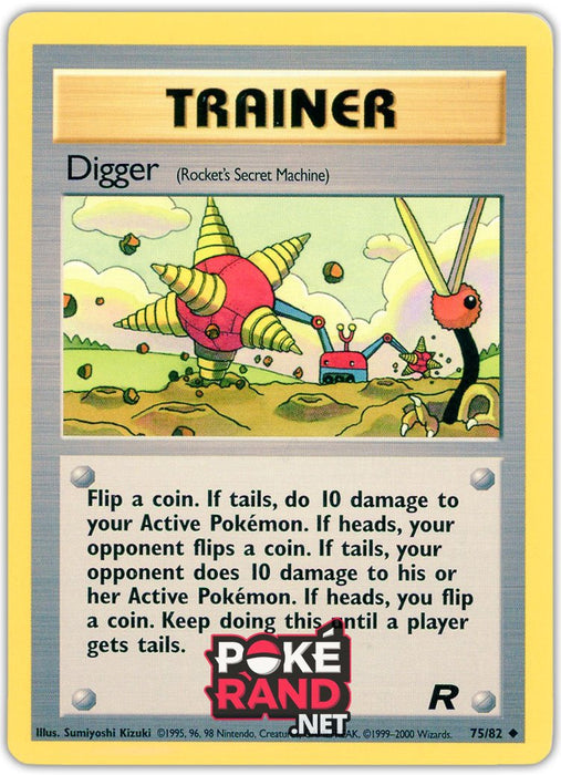 (75/82) Digger - Trainer - Team Rocket - PokeRand