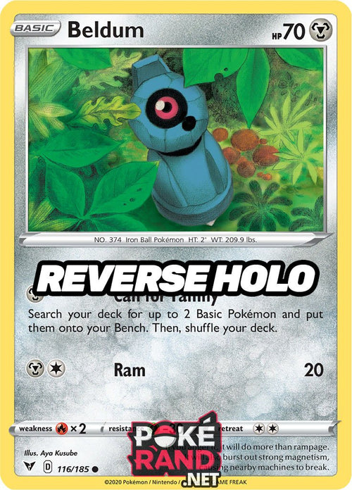 Reverse Holo (116/185) Beldum - Vivid Voltage - PokeRand