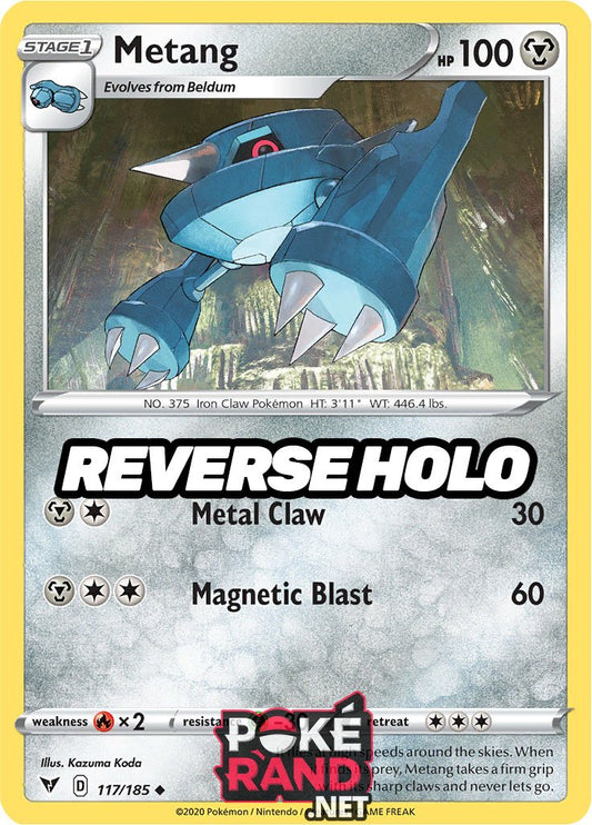 Reverse Holo (117/185) Metang - Vivid Voltage - PokeRand