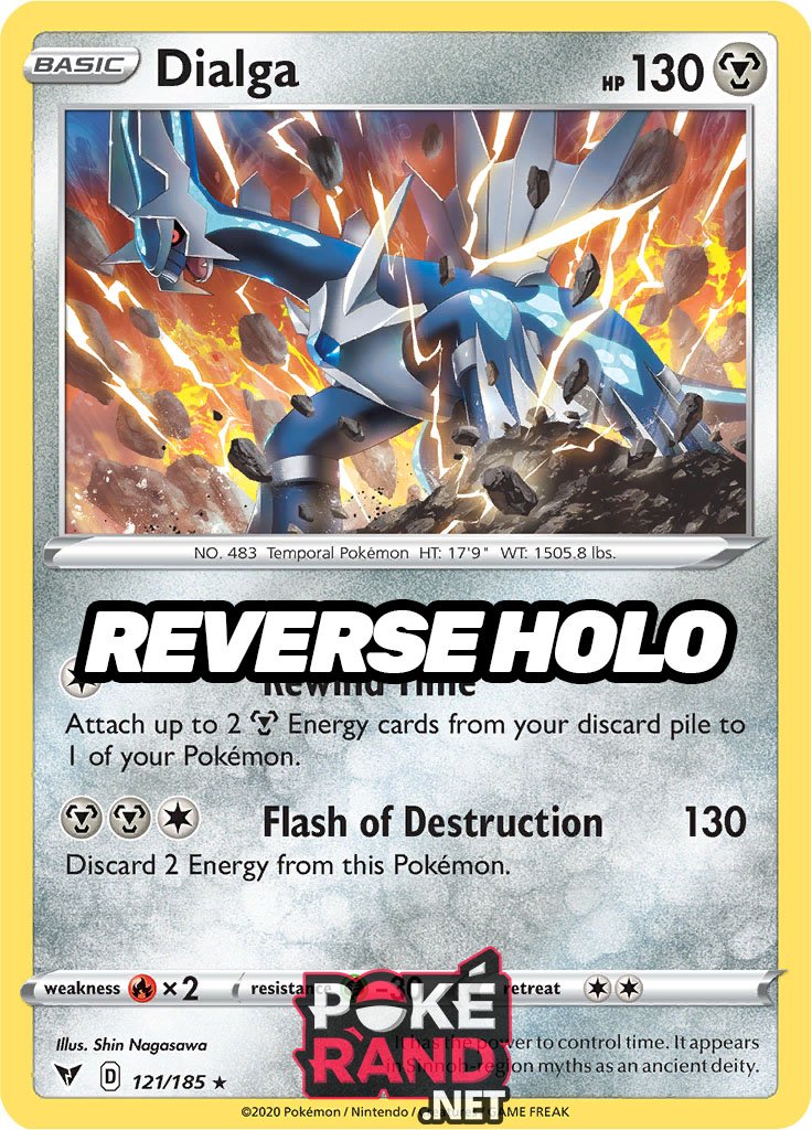 Reverse Holo (121/185) Dialga - Vivid Voltage - PokeRand