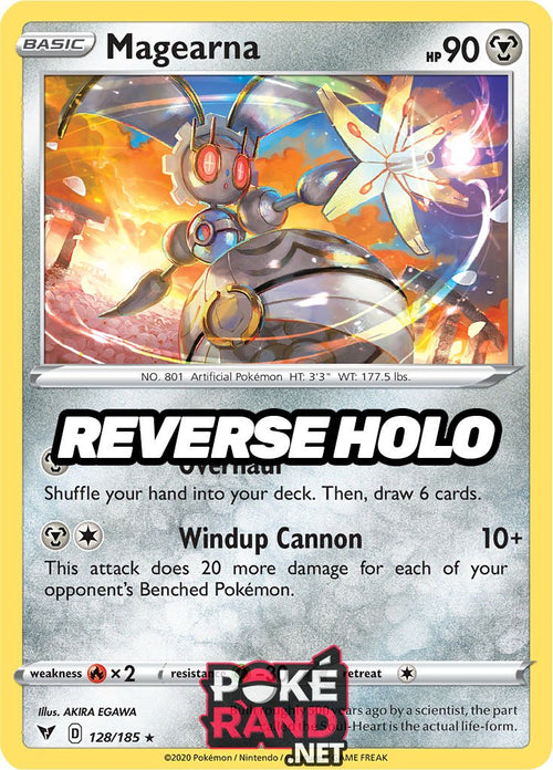 Reverse Holo (128/185) Magearna - Vivid Voltage - PokeRand