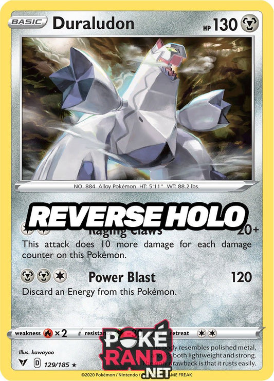 Reverse Holo (129/185) Duraludon - Vivid Voltage - PokeRand