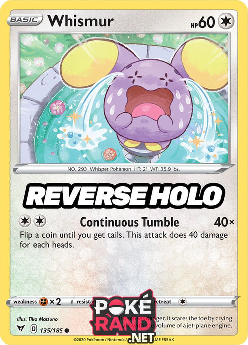 Reverse Holo (135/185) Whismur - Vivid Voltage - PokeRand