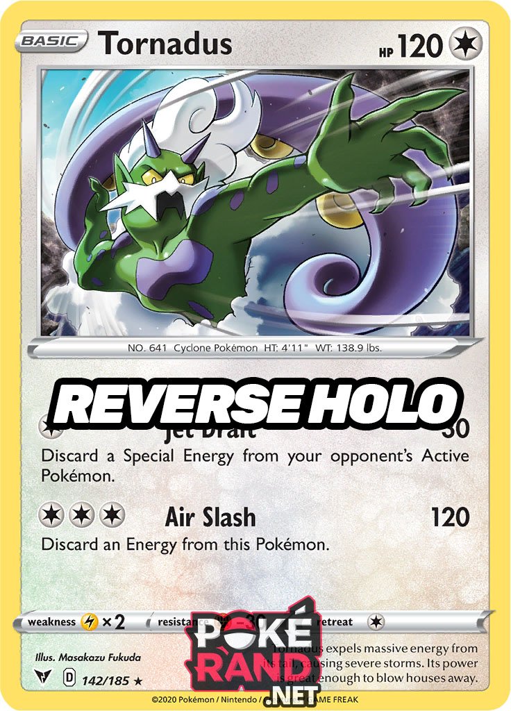 Reverse Holo (142/185) Tornadus - Vivid Voltage - PokeRand