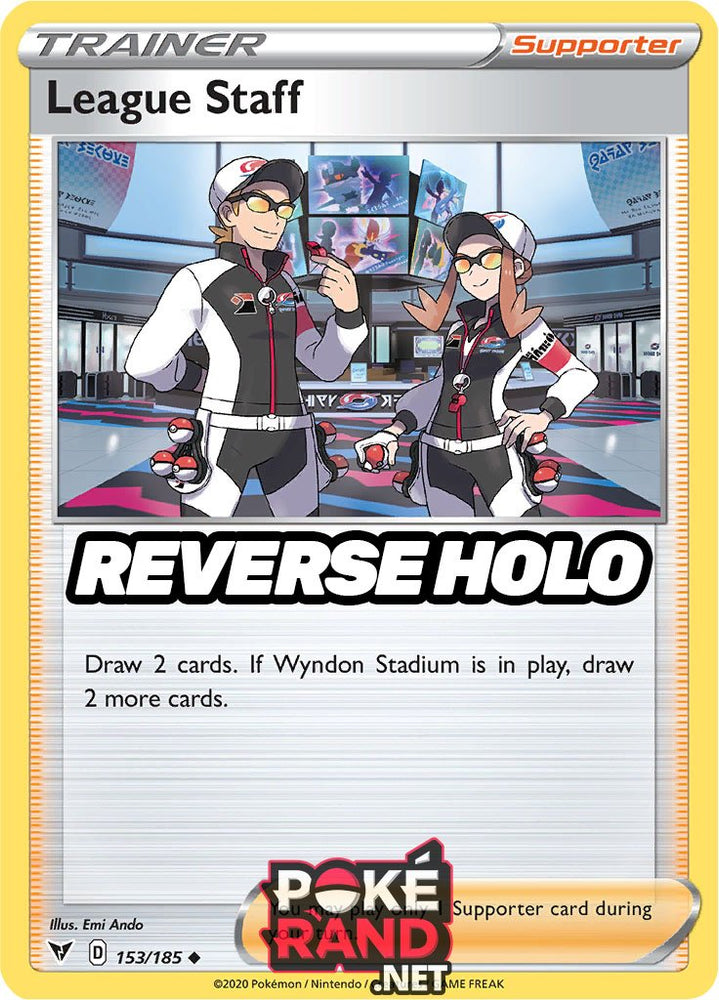Reverse Holo (153/185) League Staff - Vivid Voltage - PokeRand