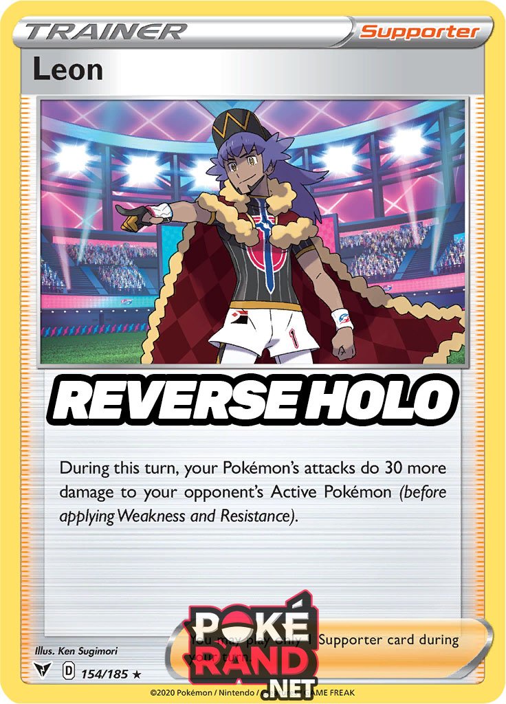 Reverse Holo (154/185) Leon - Vivid Voltage - PokeRand