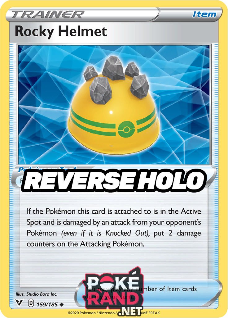 Reverse Holo (159/185) Rocky Helmet - Vivid Voltage - PokeRand