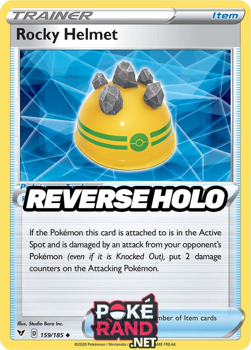 Reverse Holo (159/185) Rocky Helmet - Vivid Voltage - PokeRand