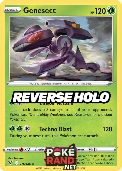 Reverse Holo (016/185) Genesect - Vivid Voltage - PokeRand