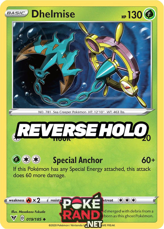 Reverse Holo (019/185) Dhelmise - Vivid Voltage - PokeRand