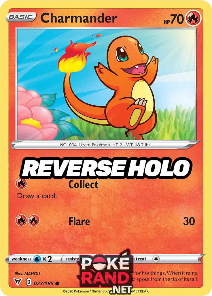 Reverse Holo (023/185) Charmander - Vivid Voltage - PokeRand